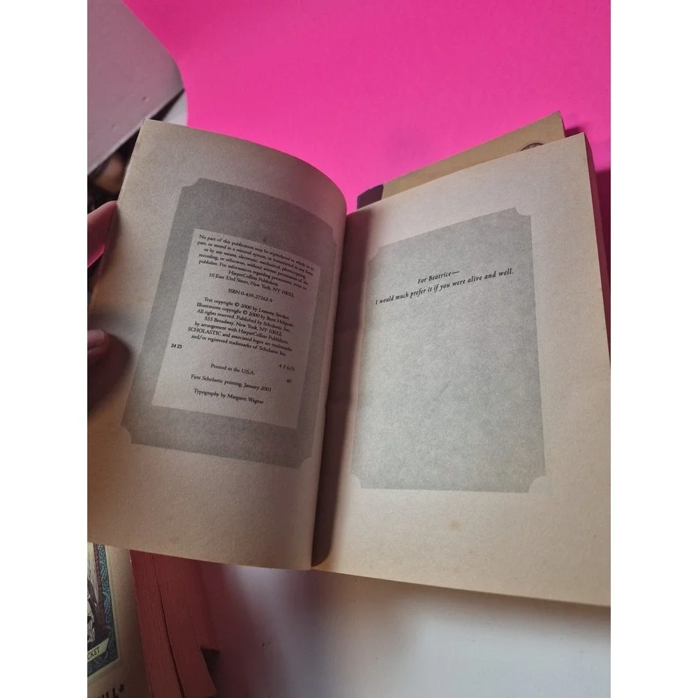 A‎ Series of Unfortunate Events Lemony Snicket 7 Books 1,2,3,4,6,7,8
